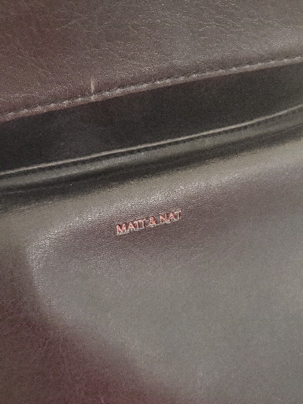 Matt & Nat Black Leather Backpack - Picture 2 of 6